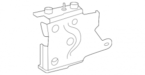 Front right side member bump stop bracket for Mercedes H247 GLA 20-26
