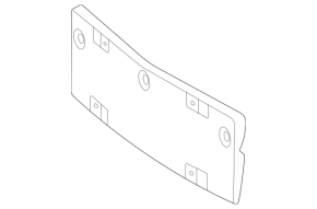 Mercedes H247 GLA 20-23 front bumper license plate holder