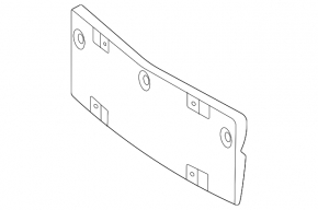 Mercedes H247 GLA 20-23 front bumper license plate holder