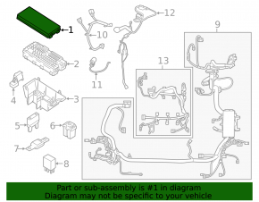 Lincoln MKC 15-19 Underhood Fuse Box Assembly