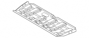 Front bumper protection Ford Explorer 16-19 rest
