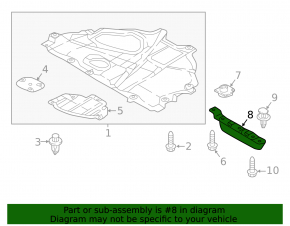 Front left mudguard lower part Mazda CX-5 22-25