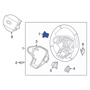 Left steering column paddle Ford Explorer 20-24