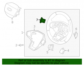 Left steering column paddle Ford Explorer 20-24
