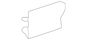Right rear bumper tow hook plug for Mazda CX-50 23-26 (structure)