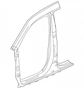 Body pillar center left Acura MDX 14-20 sawed off