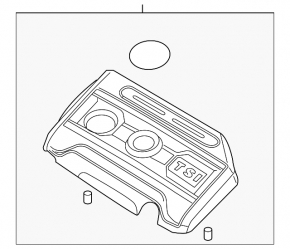 VW CC 08-17 Engine Cover