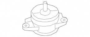 Engine mount left Nissan Leaf 18-