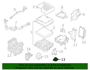 Engine mount left Nissan Leaf 18-