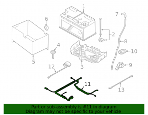 Positive terminal Mini Cooper Countryman R60 10-16