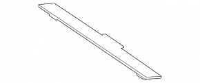 Trunk floor Mercedes W167 GLE 350 450 20-23 for 2 rows, front part, torn