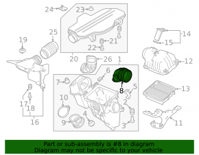 Air Duct Connector Honda CRV 20-22 hybrid