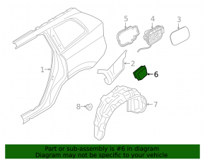Ventilation shield left Polestar 2 21-