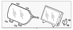 Monitor, display top Acura TLX 15-17 prerest
