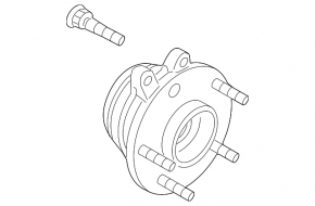 Front left hub for Nissan Murano z51 09-12
