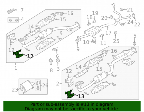 Left manifold guard for Subaru Outback 10-14 3.6