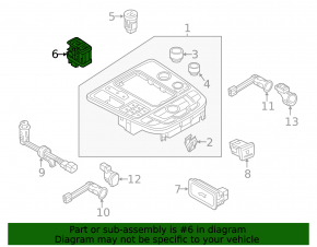 P Parking Button Audi A6 C7 12-18