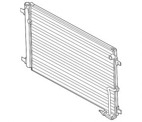 Air conditioning condenser radiator Audi A8 10-16 3.0, 4.0, 6.3