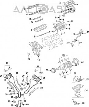 Camshaft Gear Exhaust Dodge Journey 11-19 3.6