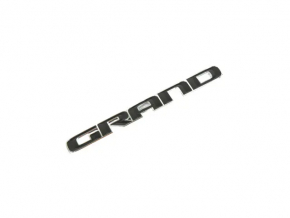 Jeep Grand Cherokee WK2 17-22 Front Left Door Emblem, Black with Chrome