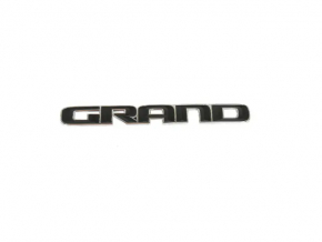 Jeep Grand Cherokee WK2 17-22 Front Left Door Emblem, Black with Chrome