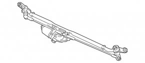 Windscreen wiper trapezoid with motor Mini Cooper F56 3d 14-24