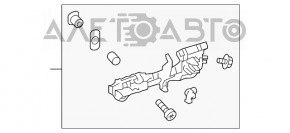 Front left door handle mechanism Toyota Highlander 14-19