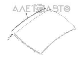 Roof lining left Nissan Sentra 13-15 prerest