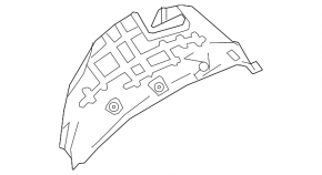 Rear right fender liner for Nissan Kicks 18-25