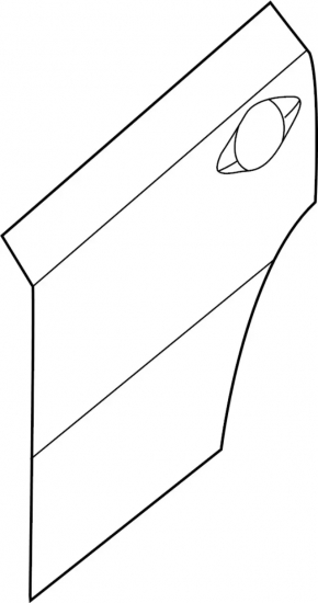 Door trim lower matte rear right Infiniti JX35 QX60 16-20 rest