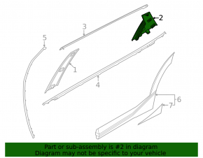 Rear left side door trim for Kia EV6 22-24