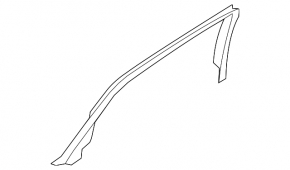 Door frame inner rear left Audi Q5 8R 09-17 without curtain