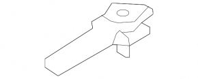 Lower left radiator bracket for Audi A4 B9 17-20 2.0T, plastic