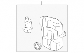 Ford Escape MK3 17-19 Windscreen Washer Reservoir with Neck