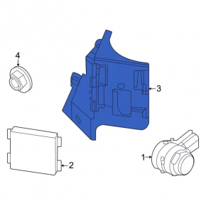 BSM Blind Spot Sensor Bracket Left Ford Mustang Mach-E 21-23 Rear