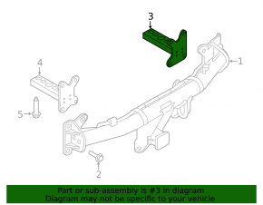 Right towbar bracket for Land Rover Range Rover Velar 18-23