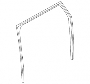Land Rover Discovery 17-25 rear right door glass seal