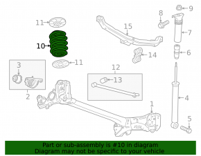 Rear left spring Chevrolet Cruze 16-