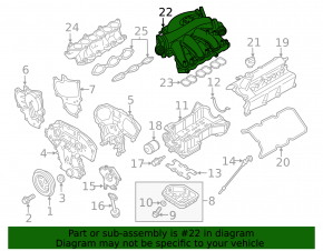 Nissan Pathfinder 13-20 Upper Intake Manifold