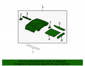 07-09 Acura MDX Engine Cover