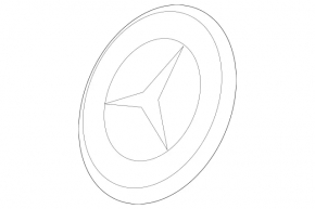 Mercedes emblem front bumper Mercedes CLA 14-19