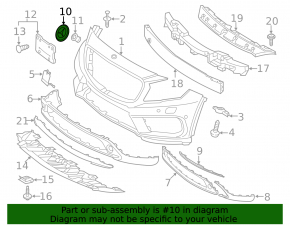 Mercedes emblem front bumper Mercedes CLA 14-19