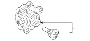 Rear left hub BMW X3 G01 18-22