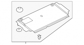 Floor panel of the trunk Audi A6 C8 19- plastic