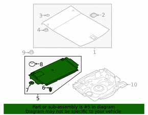 Audi A6 C8 19 trunk floor panel - plastic, scratches
