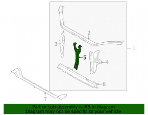 Subaru Forester 09-13 Hood Lock Plate