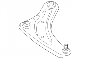 Lower control arm front left Nissan Rogue Sport 17-18