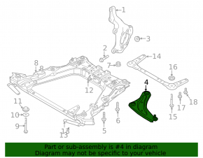 Lower control arm front left Nissan Rogue Sport 17-18