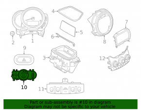 Light control Mini Cooper F56 3d 14- auto, under fog lights