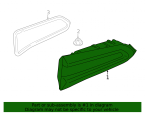 BMW X5 G05 19-23 LED interior tailgate light, left, worn